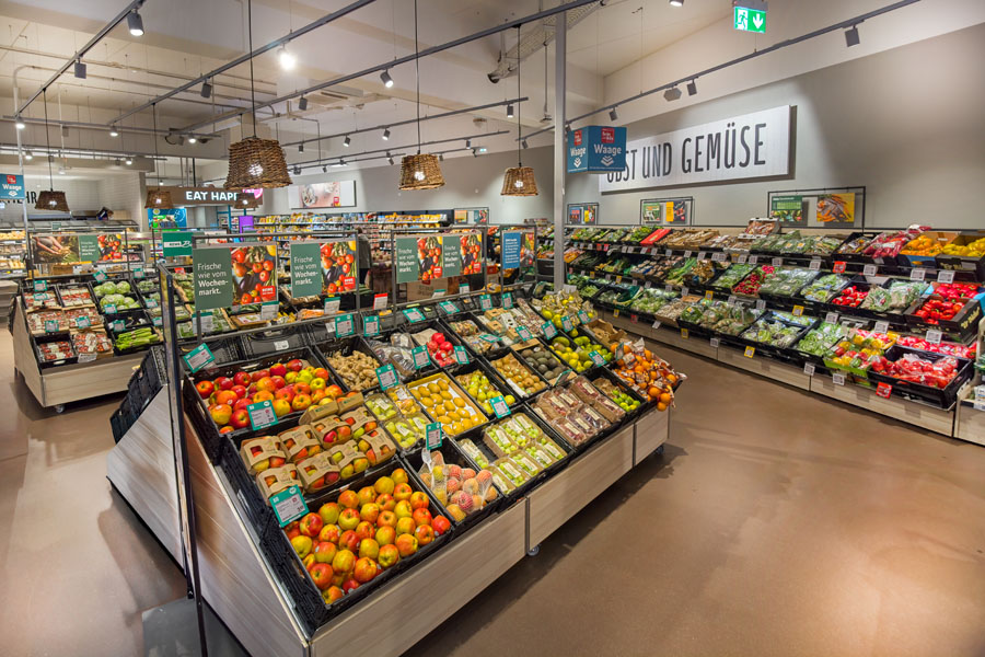 Obst und Gemüse Abteilung